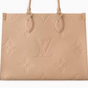 Louis Vuitton ON THE GO MM - SAND  BRAND NEW NEVER USED - NEW BOX & DUSTCLOTH
